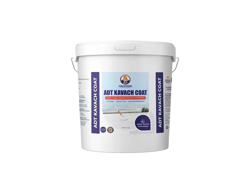 ADT Kavach Coat 5 Kg MS Polymer Waterproofing Coating bucket by ADT Industries